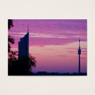 Lever De Soleil Rose Violet À Vienne Autriche