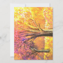 Lever de soleil sur la carte à plat d'automne