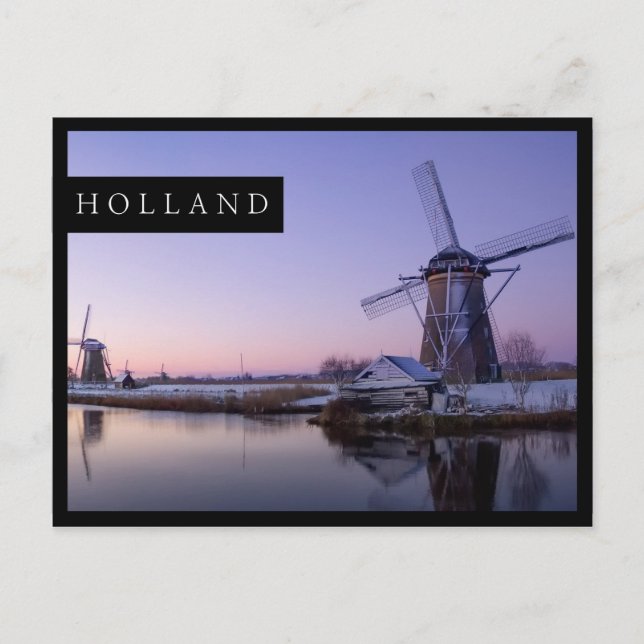Lever de soleil sur la carte postale de bord des m (Devant)