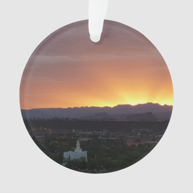 Lever de soleil sur le paysage de St. George Utah (devant)
