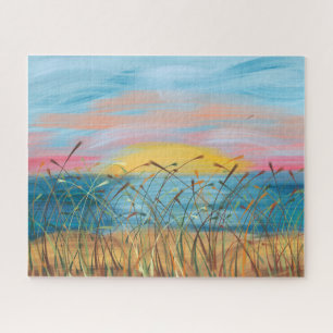 Lever de soleil sur l'eau Puzzle