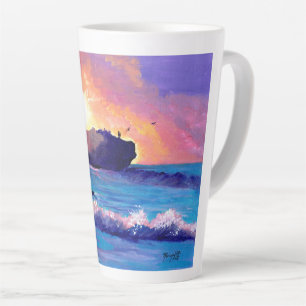 Lever du soleil à Shipwreck Beach Latte Mug