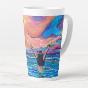 Lever du soleil sur Kauai avec Hula Girl Mug