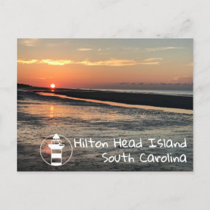 Lever du soleil sur la plage   Carte postale Hilto