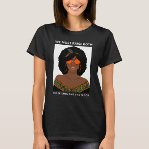 Lever le plafond T-shirt droits des femmes BLM