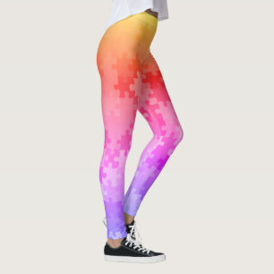 Lever Ombre Puzzle Pièces Leggings