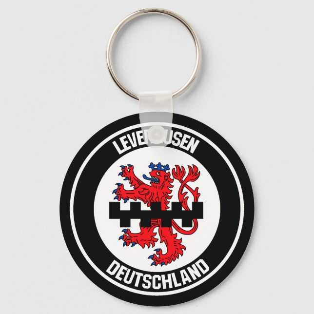 Leverkusen Round Emblem Keychain (Front)
