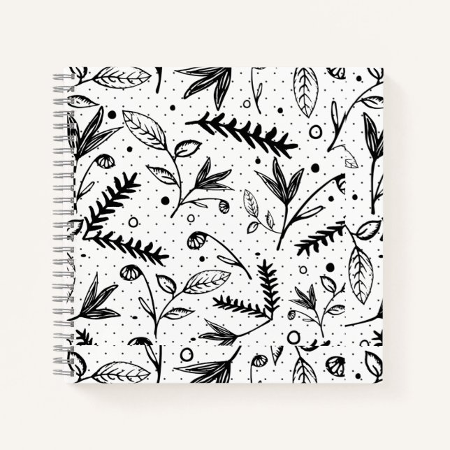 leves pattern notebook (Front)
