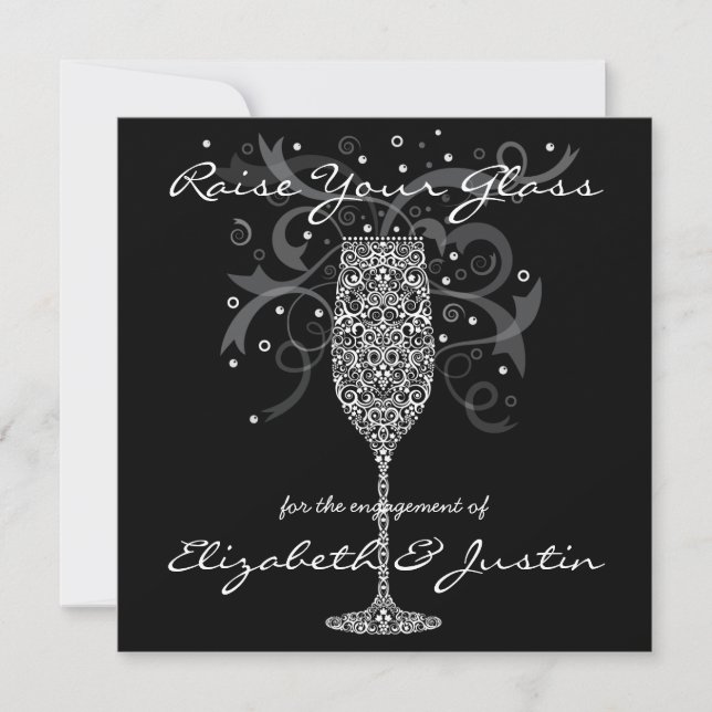 Levez votre invitation en verre (Devant)