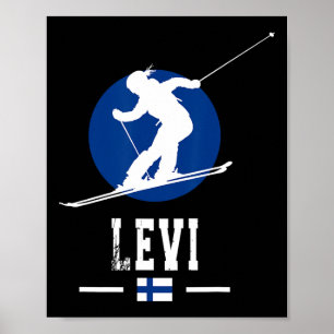 Levi Finland Ski Resort Finnish Lapland Skiing Sou Poster