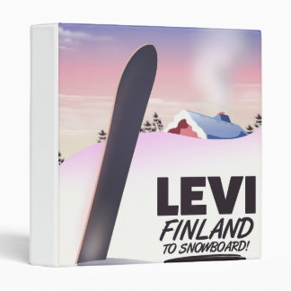 Levi Finland Snowboarding travel poster Binder