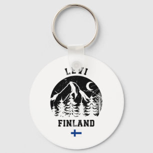 Levi Lapland Ski Resort Finland Alpine Skiing Finn Keychain