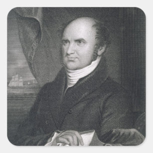 Levi Woodbury, engraved by Robert E. Whitechurch ( Square Sticker