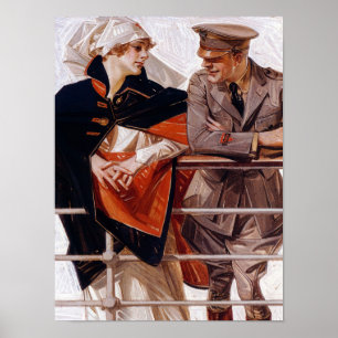 Leviathan, 1918 by Joseph Christian Leyendecker Poster