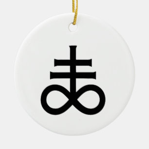 Leviathan Cross Ceramic Ornament
