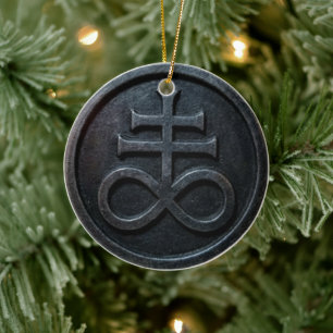 Leviathan Cross Ceramic Ornament