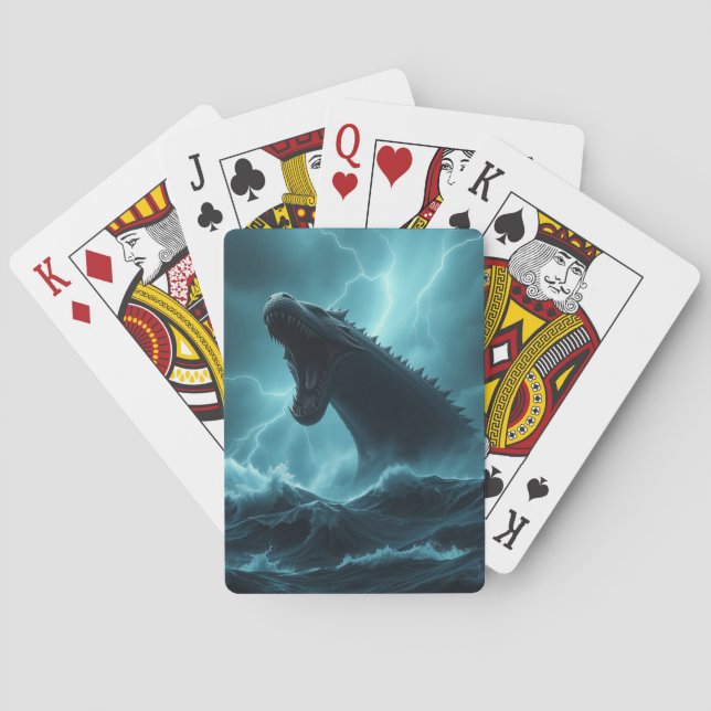 "Leviathan - Deep Sea Guardian" Playing Cards (Back)