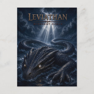 Leviathan Midnight Ocean Dark Cinema Postcard