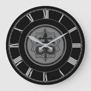 Leviathan's cross LARGE WALL CLOCK