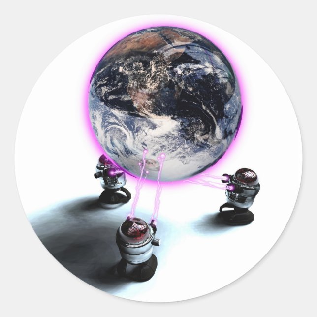 Levitating the Earth Sticker (Front)