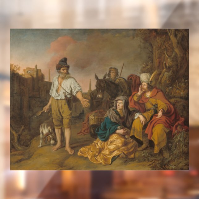 Levite and his concubine at Gibeah, Old Testament  Window Cling (Sheet 2)