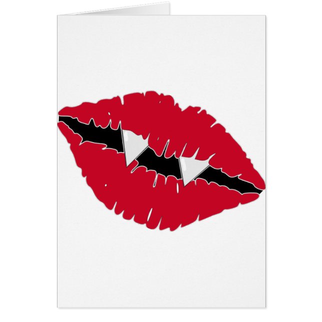 Lèvres et crocs rouges (Devant)