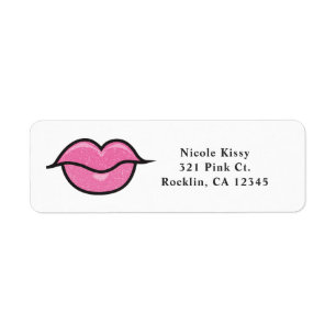 Lèvres Pailletées Rose Baiser Chic Maquillage Glam