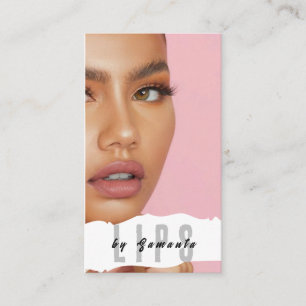 Lèvres PMU Microblading Henna Salon Carte de visit