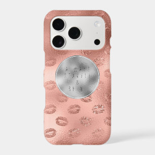 Lèvres Rose Gold Chic Étincelle Argentée