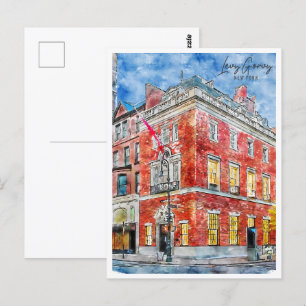 Levy Gorvy New York Travel Place Watercolor Postcard
