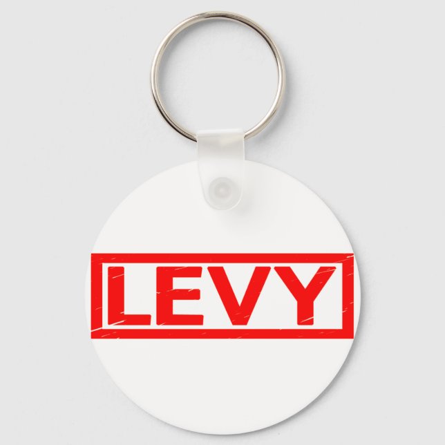 Levy Stamp Keychain (Front)