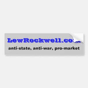 Lew Rockwell Site Bumper Sticker