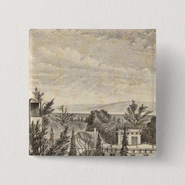 Lewelling res, farm 2 inch square button (Front)