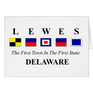 Lewes, DE 2- Nautical Flag Spelling