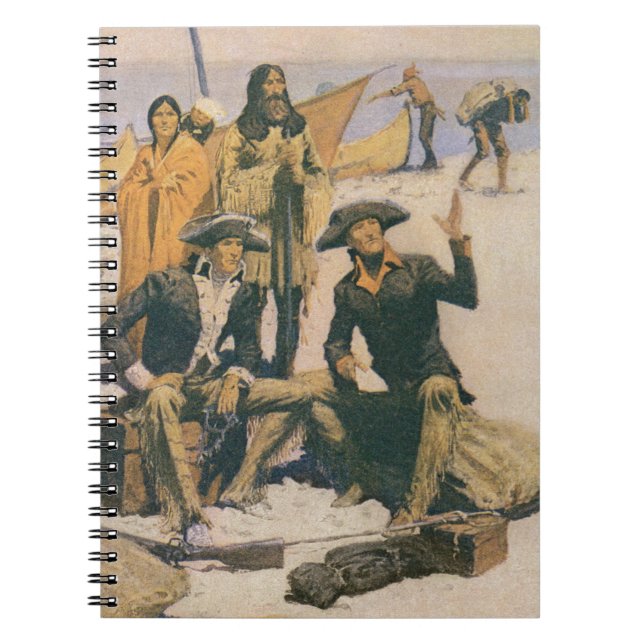 Lewis and Clark at the Columbia River Notebook (Front)