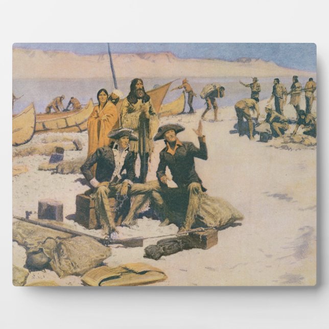 Lewis and Clark at the Columbia River Plaque (Front)