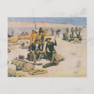 Lewis and Clark at the Columbia River Postcard