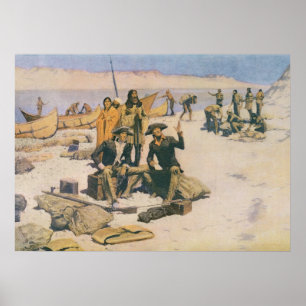 Lewis and Clark at the Columbia River Poster