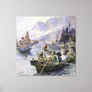 “Lewis and Clark” by Charles M Russell Canvas Print