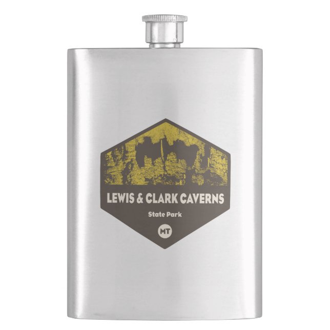 Lewis and Clark Caverns State Park Montana Hip Flask (Front)