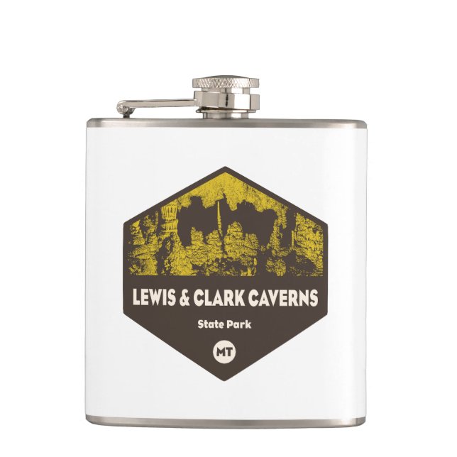 Lewis and Clark Caverns State Park Montana Hip Flask (Front)