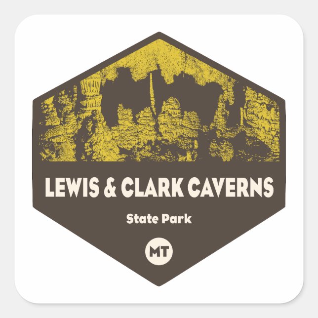Lewis and Clark Caverns State Park Montana Square Sticker (Front)