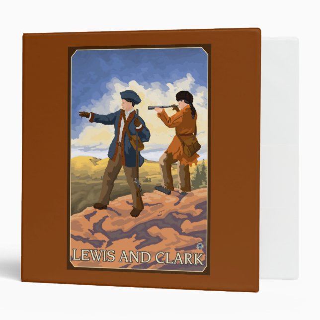 Lewis and Clark Exploring the West Binder (Front/Inside)