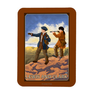 Lewis and Clark Exploring the West Magnet