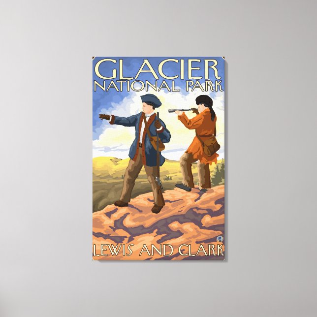 Lewis and Clark - Glacier National Park, MT Canvas Print (Front)