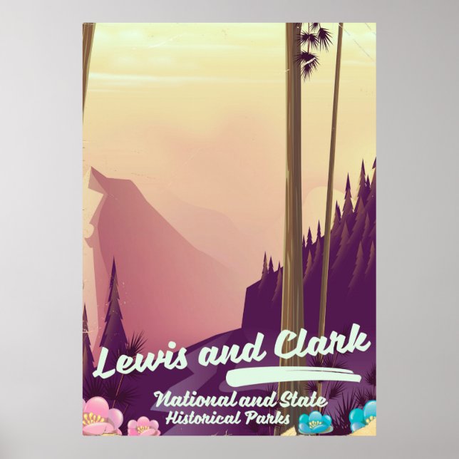 Lewis and Clark National and state park poster (Front)