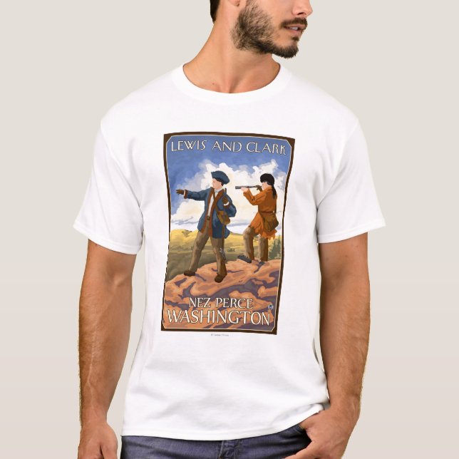 Lewis and Clark - Nez Perce, Washington T-Shirt (Front)