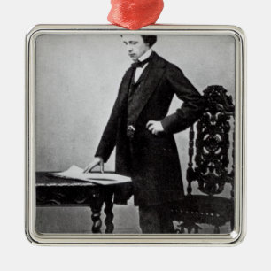 Lewis Carroll aged 29 Metal Ornament