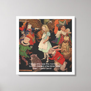 Lewis Carroll & Change Of Mind Canvas Print