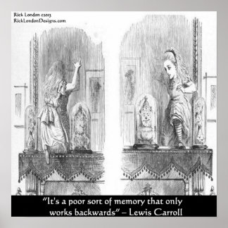 Lewis Carroll Graphic & Famous Quote Poster